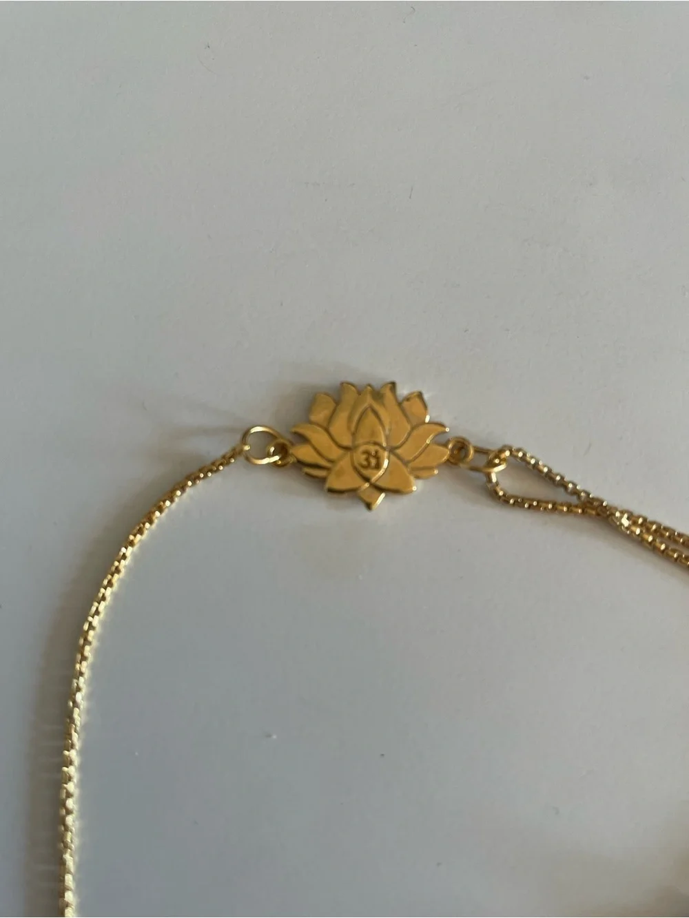 Alex and Ani Gold Lotus Pull Chain Bracelet